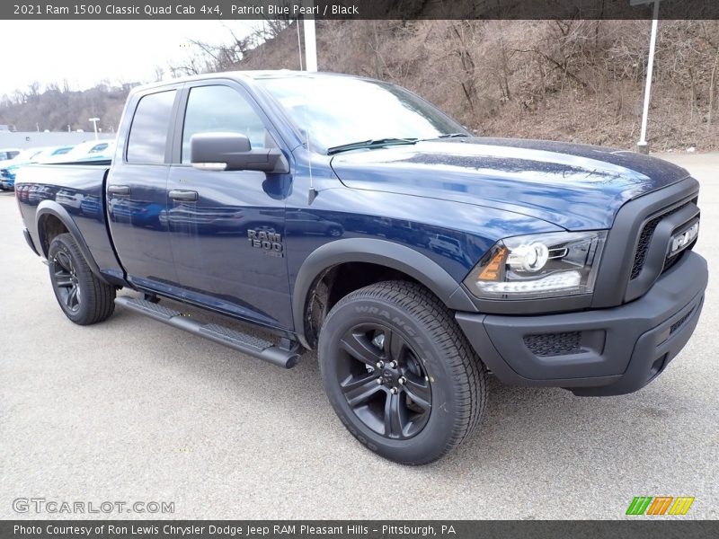 Patriot Blue Pearl / Black 2021 Ram 1500 Classic Quad Cab 4x4