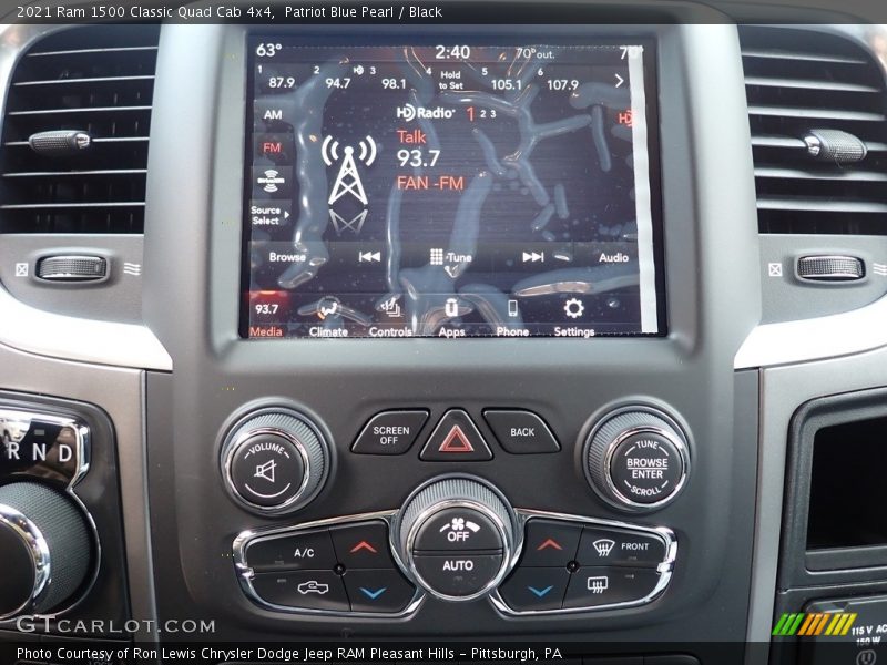 Patriot Blue Pearl / Black 2021 Ram 1500 Classic Quad Cab 4x4