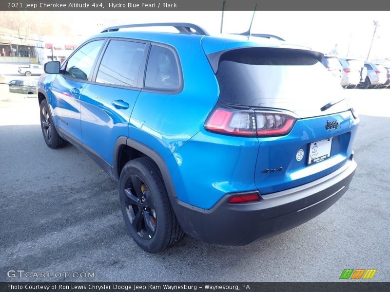 Hydro Blue Pearl / Black 2021 Jeep Cherokee Altitude 4x4