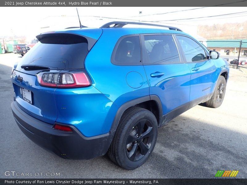 Hydro Blue Pearl / Black 2021 Jeep Cherokee Altitude 4x4