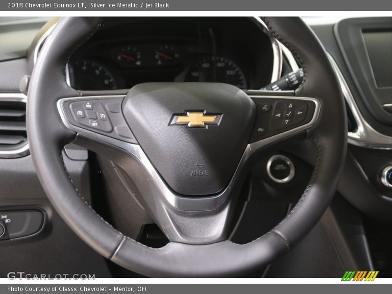 Silver Ice Metallic / Jet Black 2018 Chevrolet Equinox LT