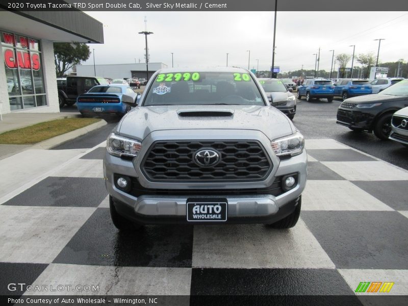 Silver Sky Metallic / Cement 2020 Toyota Tacoma TRD Sport Double Cab