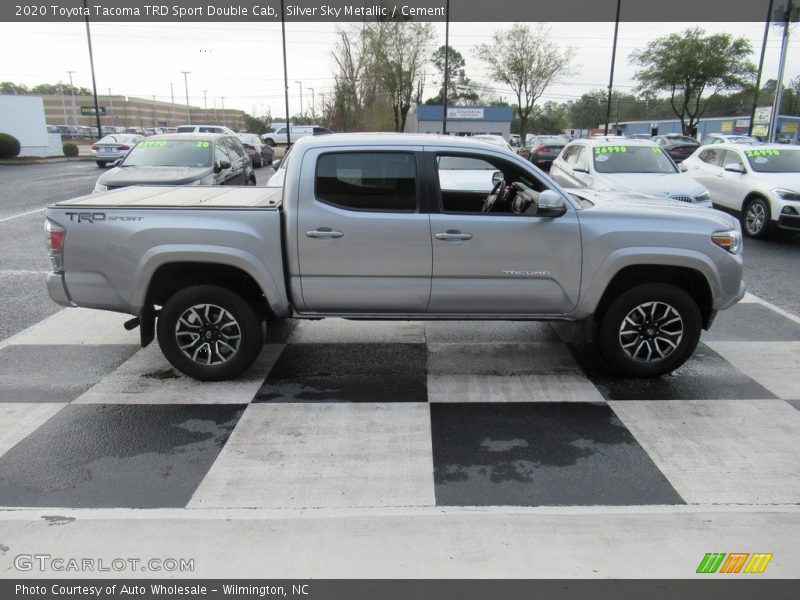 Silver Sky Metallic / Cement 2020 Toyota Tacoma TRD Sport Double Cab
