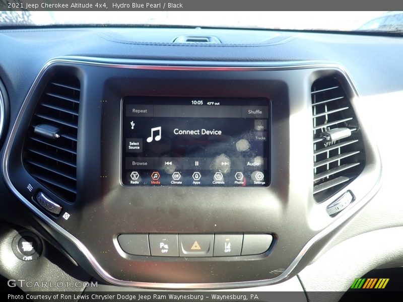 Hydro Blue Pearl / Black 2021 Jeep Cherokee Altitude 4x4