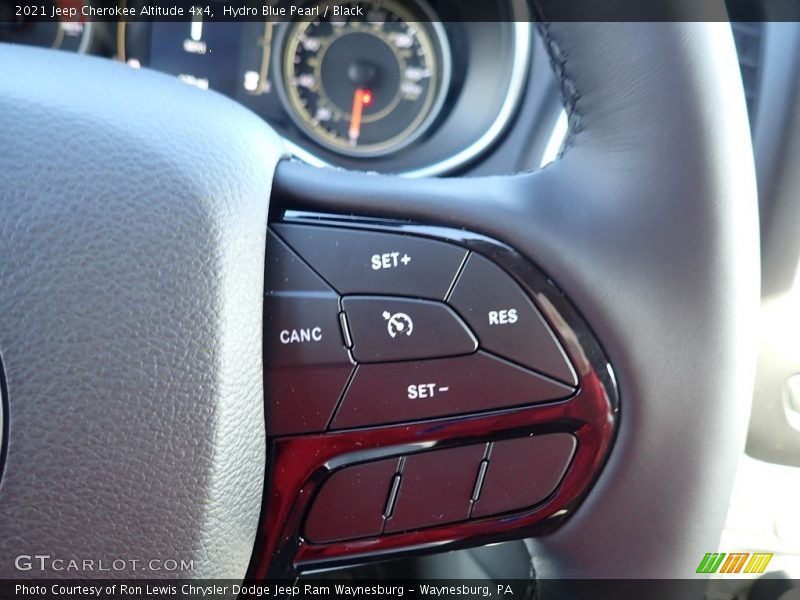 Hydro Blue Pearl / Black 2021 Jeep Cherokee Altitude 4x4