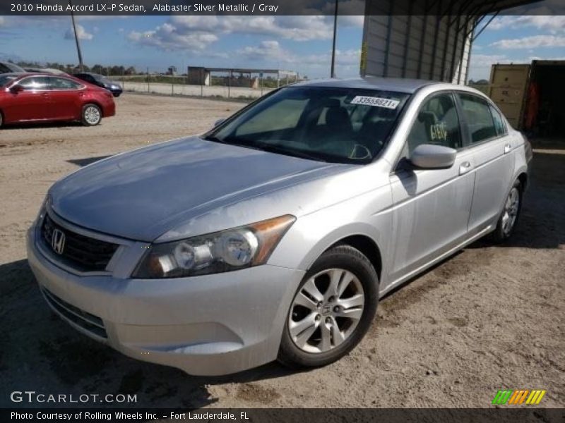 Alabaster Silver Metallic / Gray 2010 Honda Accord LX-P Sedan