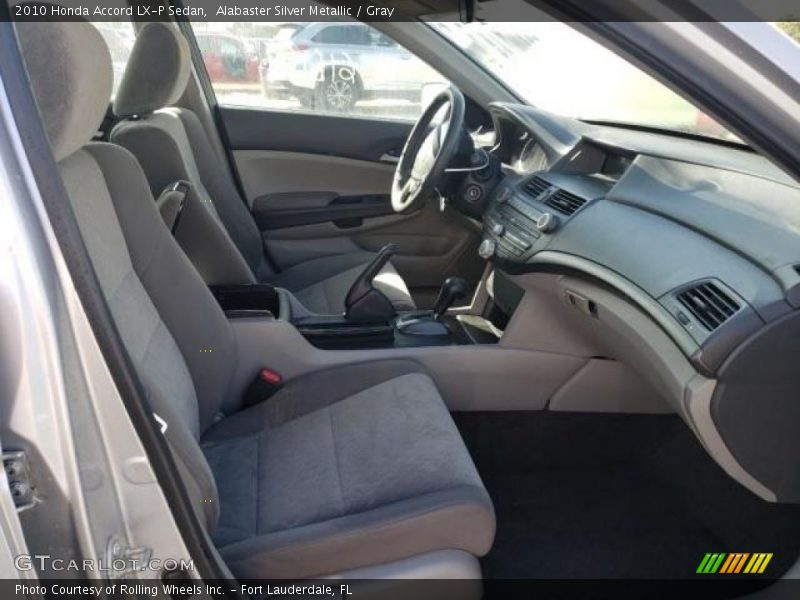 Alabaster Silver Metallic / Gray 2010 Honda Accord LX-P Sedan