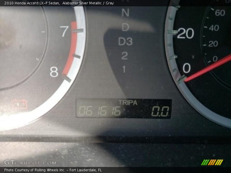 Alabaster Silver Metallic / Gray 2010 Honda Accord LX-P Sedan