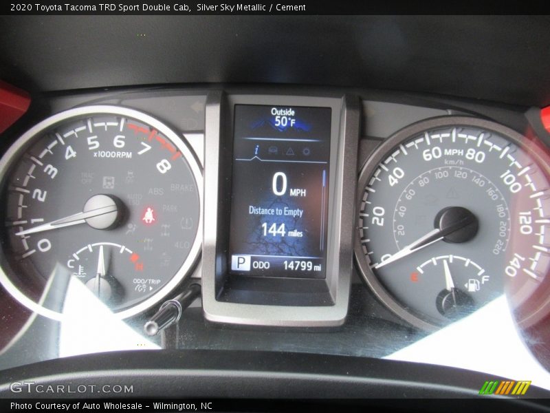 Silver Sky Metallic / Cement 2020 Toyota Tacoma TRD Sport Double Cab