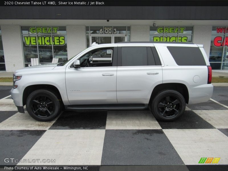 Silver Ice Metallic / Jet Black 2020 Chevrolet Tahoe LT 4WD