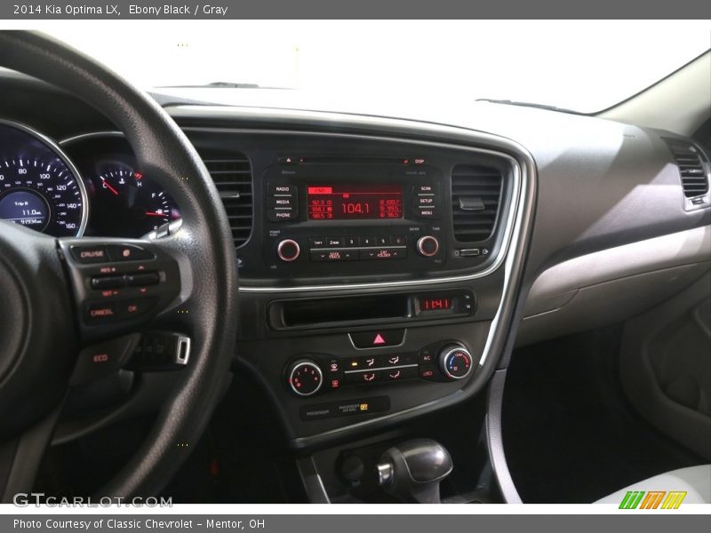 Ebony Black / Gray 2014 Kia Optima LX
