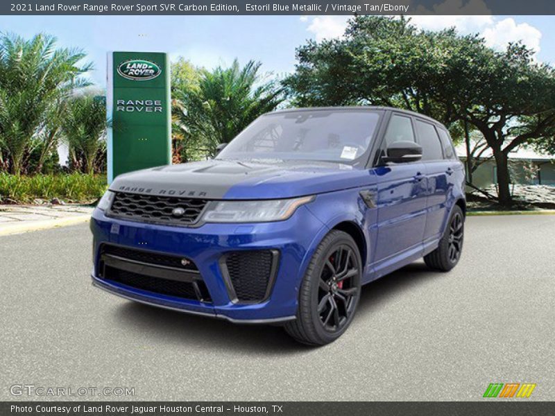 Estoril Blue Metallic / Vintage Tan/Ebony 2021 Land Rover Range Rover Sport SVR Carbon Edition