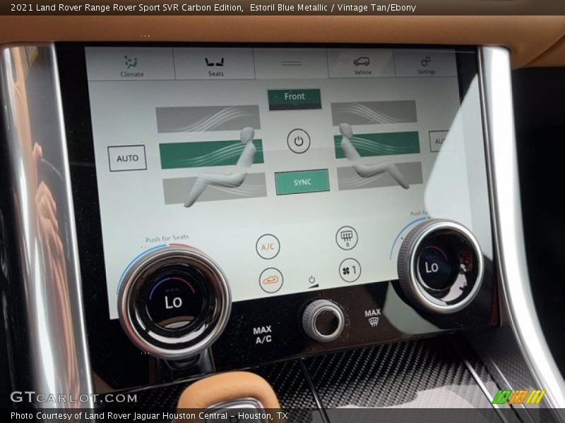 Controls of 2021 Range Rover Sport SVR Carbon Edition