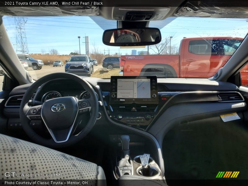 Wind Chill Pearl / Black 2021 Toyota Camry XLE AWD