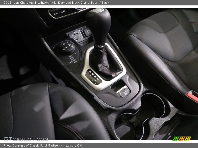 Diamond Black Crystal Pearl / Black 2018 Jeep Cherokee Trailhawk 4x4