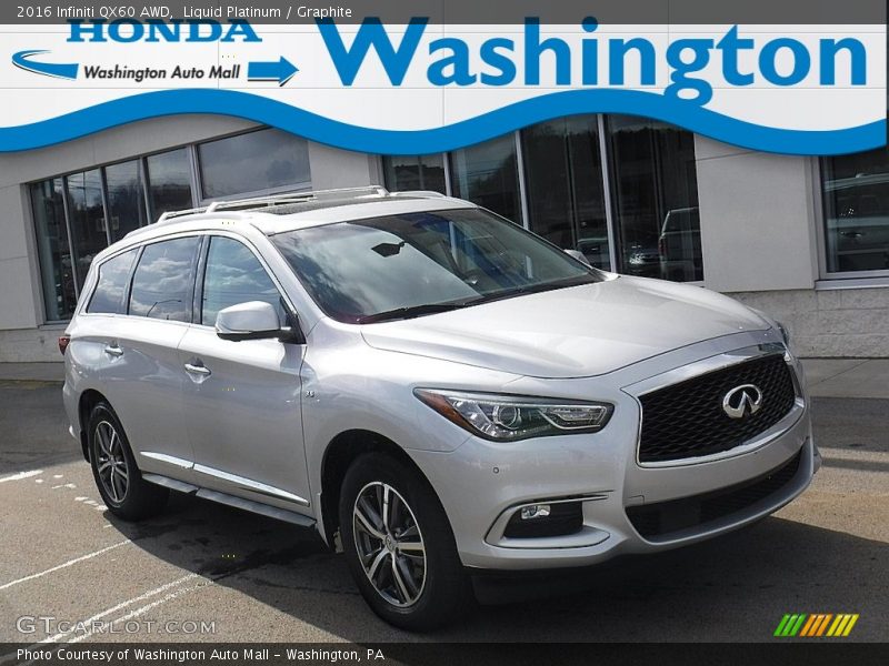 Liquid Platinum / Graphite 2016 Infiniti QX60 AWD