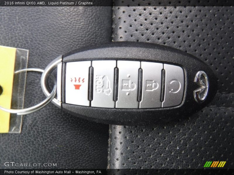Keys of 2016 QX60 AWD