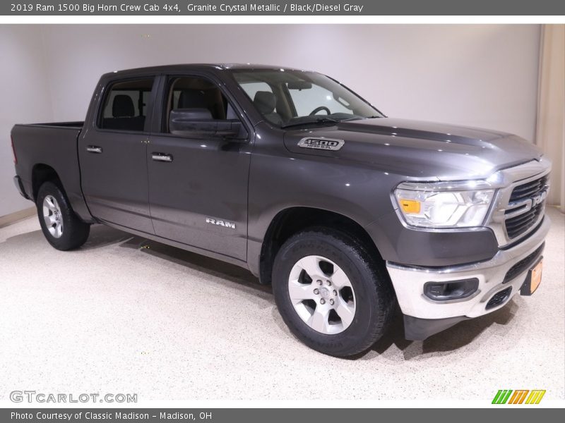 Granite Crystal Metallic / Black/Diesel Gray 2019 Ram 1500 Big Horn Crew Cab 4x4
