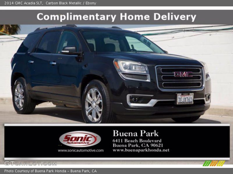 Carbon Black Metallic / Ebony 2014 GMC Acadia SLT