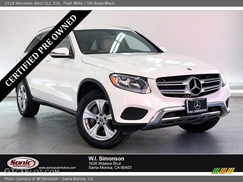 Polar White / Silk Beige/Black 2018 Mercedes-Benz GLC 300