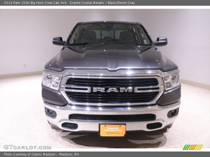 Granite Crystal Metallic / Black/Diesel Gray 2019 Ram 1500 Big Horn Crew Cab 4x4