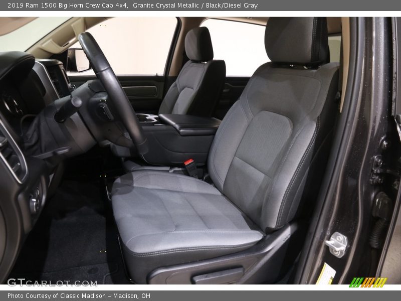 Granite Crystal Metallic / Black/Diesel Gray 2019 Ram 1500 Big Horn Crew Cab 4x4