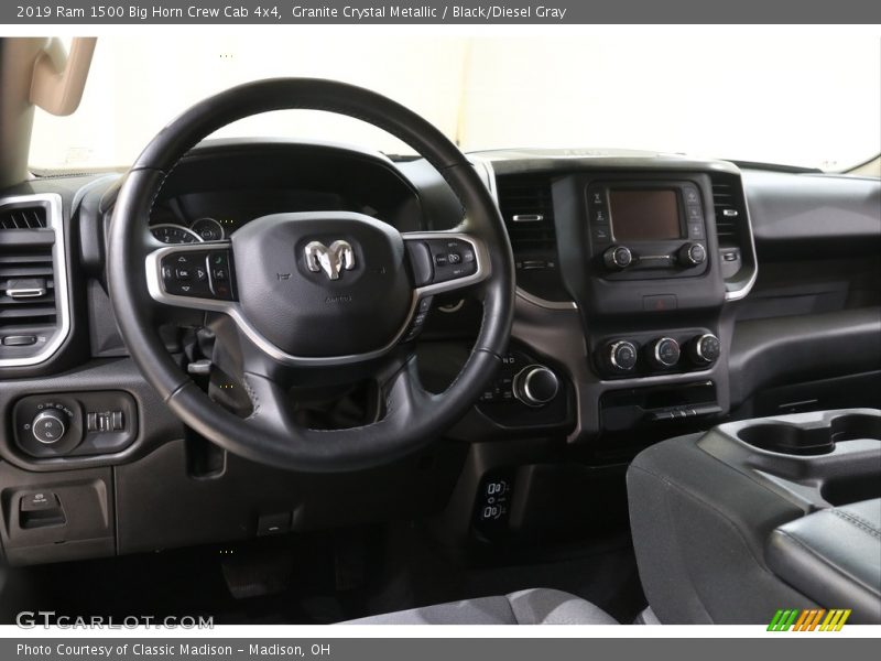 Granite Crystal Metallic / Black/Diesel Gray 2019 Ram 1500 Big Horn Crew Cab 4x4