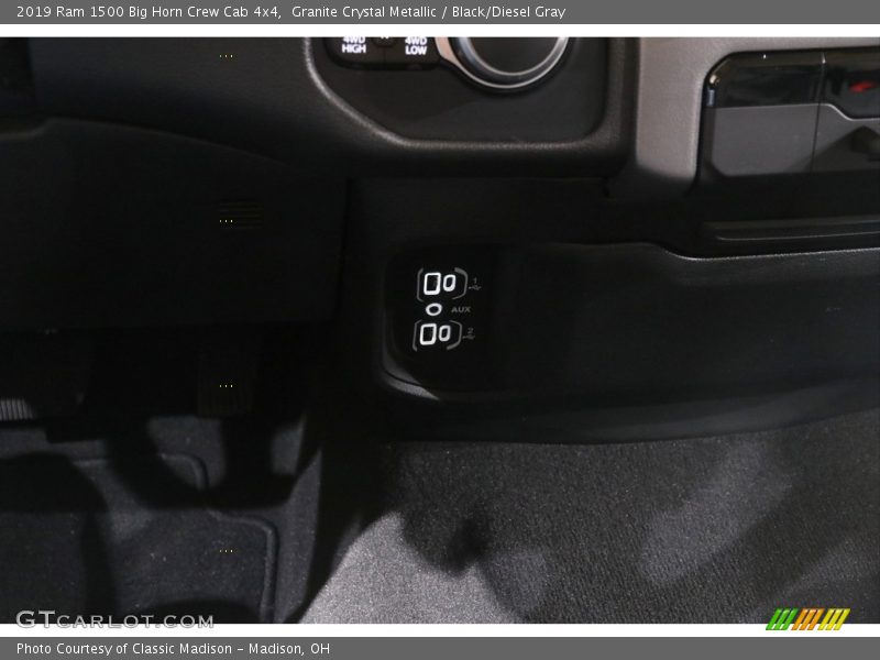 Granite Crystal Metallic / Black/Diesel Gray 2019 Ram 1500 Big Horn Crew Cab 4x4