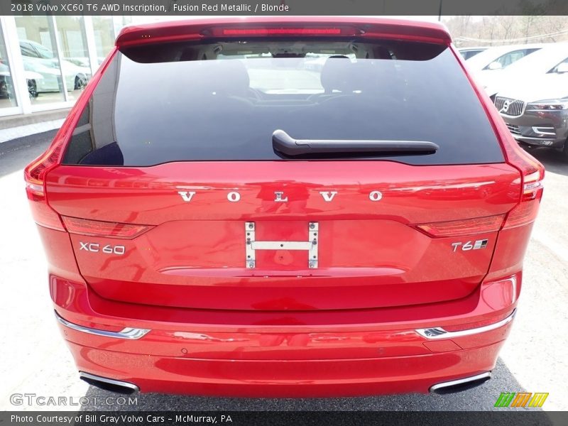 Fusion Red Metallic / Blonde 2018 Volvo XC60 T6 AWD Inscription
