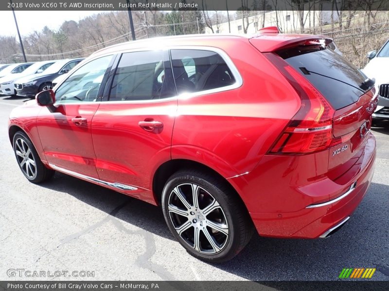 Fusion Red Metallic / Blonde 2018 Volvo XC60 T6 AWD Inscription