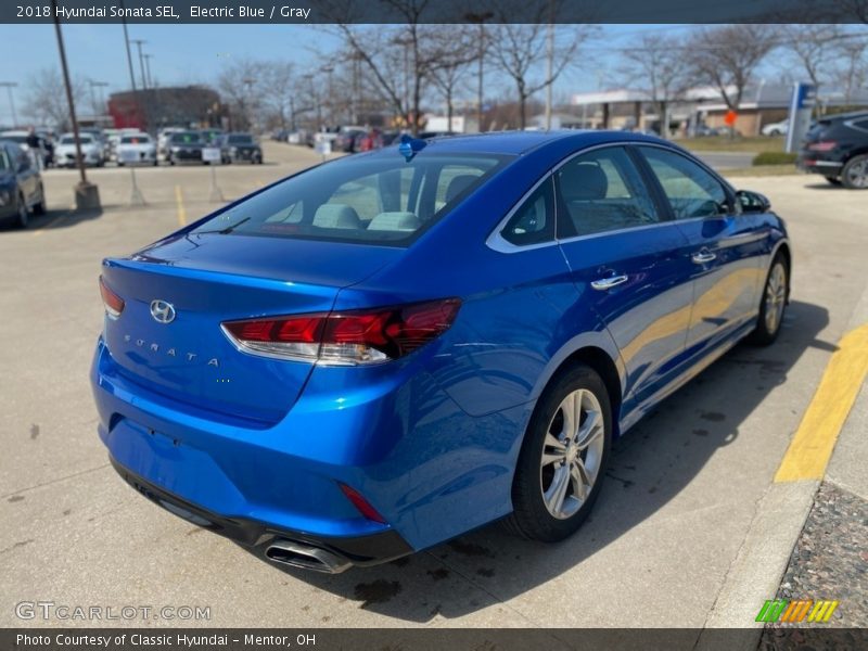 Electric Blue / Gray 2018 Hyundai Sonata SEL