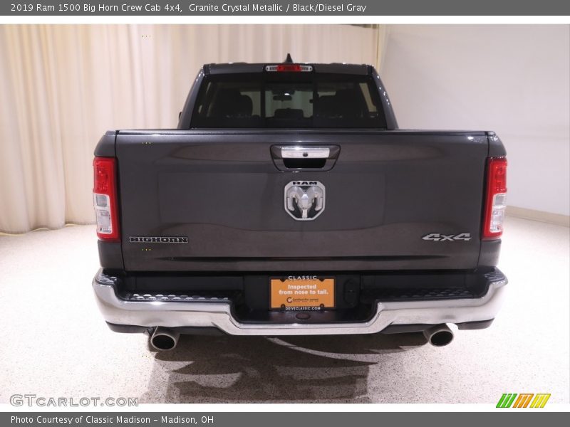 Granite Crystal Metallic / Black/Diesel Gray 2019 Ram 1500 Big Horn Crew Cab 4x4
