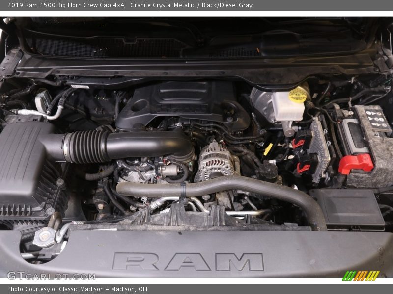 Granite Crystal Metallic / Black/Diesel Gray 2019 Ram 1500 Big Horn Crew Cab 4x4