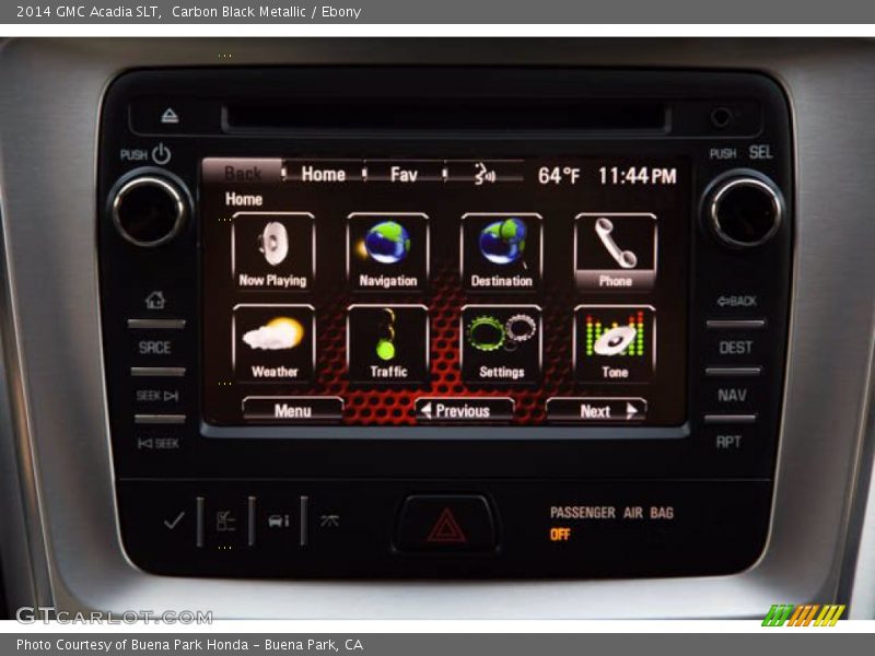 Carbon Black Metallic / Ebony 2014 GMC Acadia SLT