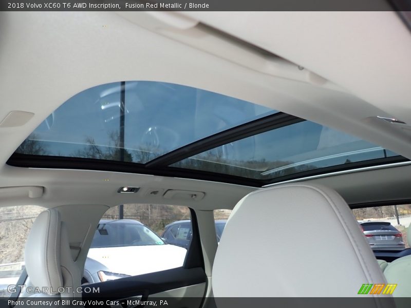 Fusion Red Metallic / Blonde 2018 Volvo XC60 T6 AWD Inscription