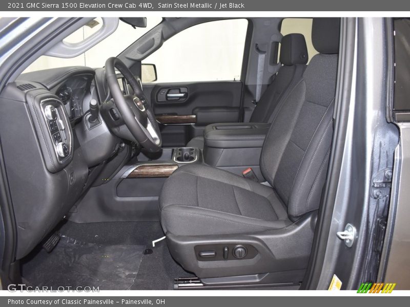 Satin Steel Metallic / Jet Black 2021 GMC Sierra 1500 Elevation Crew Cab 4WD