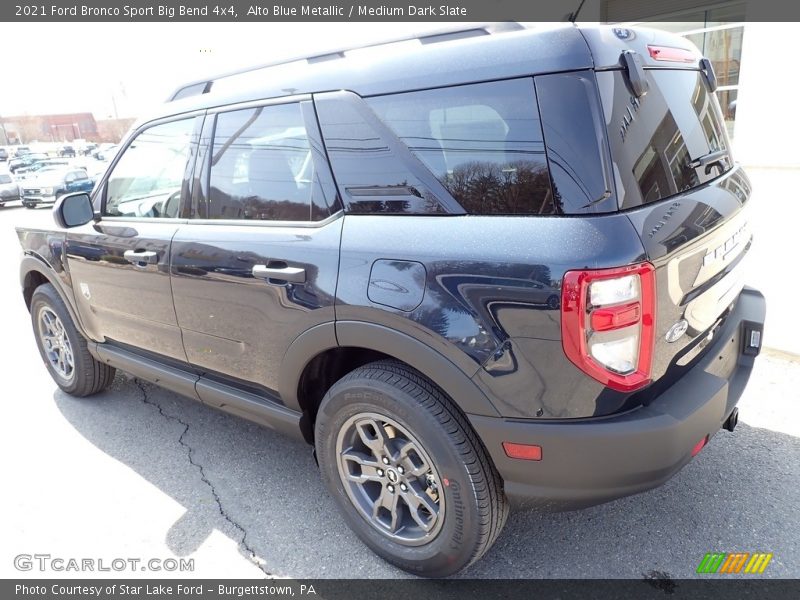 Alto Blue Metallic / Medium Dark Slate 2021 Ford Bronco Sport Big Bend 4x4