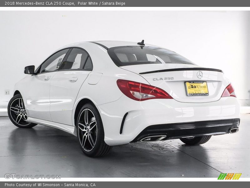 Polar White / Sahara Beige 2018 Mercedes-Benz CLA 250 Coupe