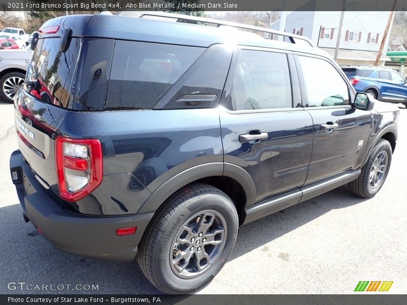 Alto Blue Metallic / Medium Dark Slate 2021 Ford Bronco Sport Big Bend 4x4