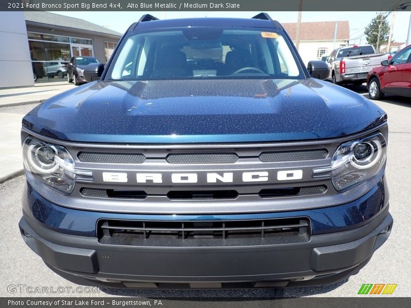 Alto Blue Metallic / Medium Dark Slate 2021 Ford Bronco Sport Big Bend 4x4