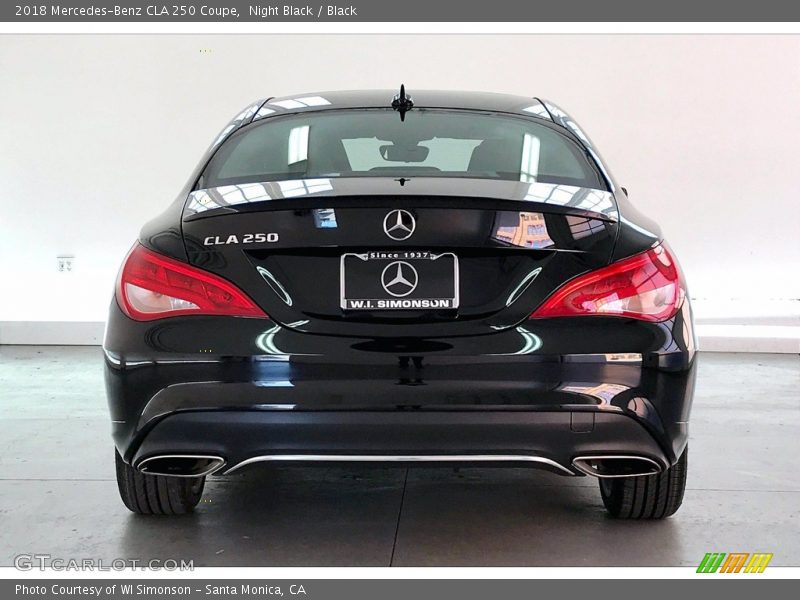Night Black / Black 2018 Mercedes-Benz CLA 250 Coupe