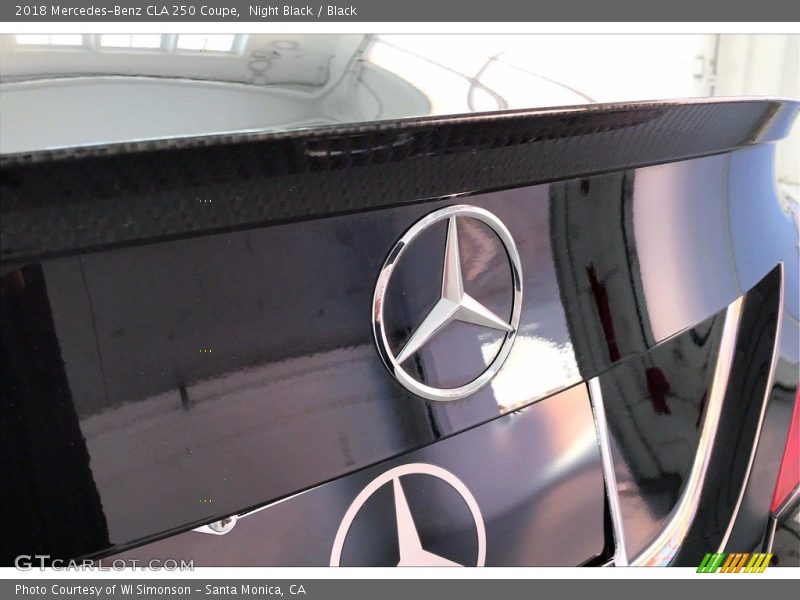 Night Black / Black 2018 Mercedes-Benz CLA 250 Coupe