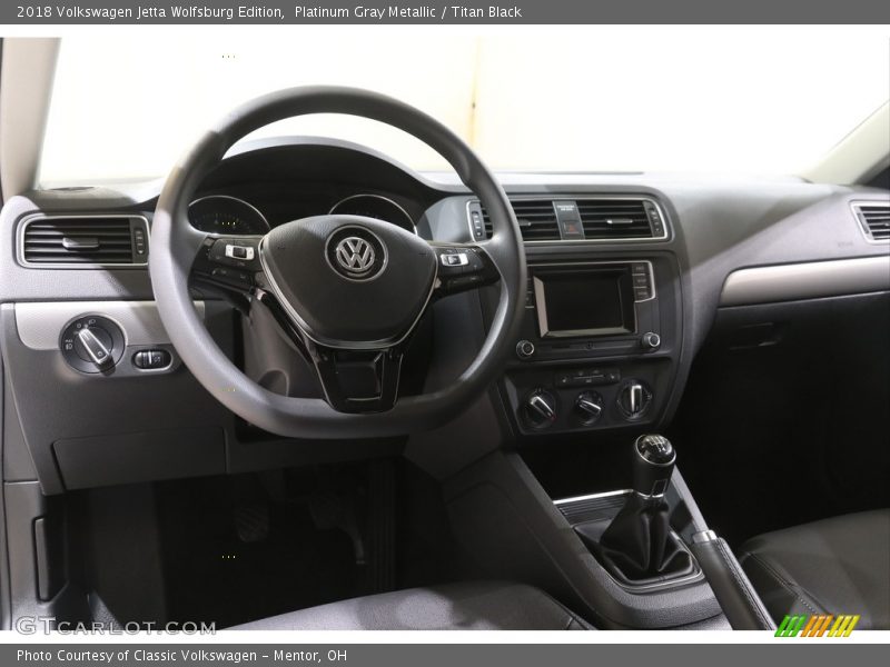 Platinum Gray Metallic / Titan Black 2018 Volkswagen Jetta Wolfsburg Edition