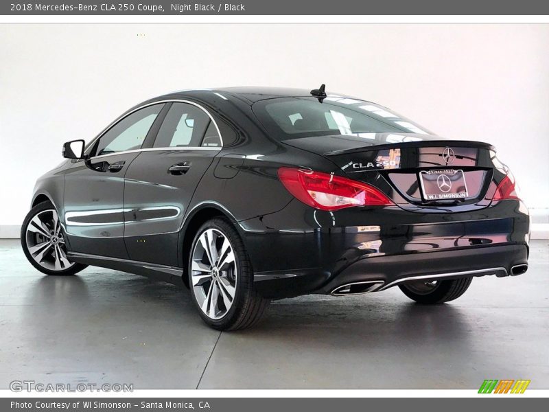 Night Black / Black 2018 Mercedes-Benz CLA 250 Coupe