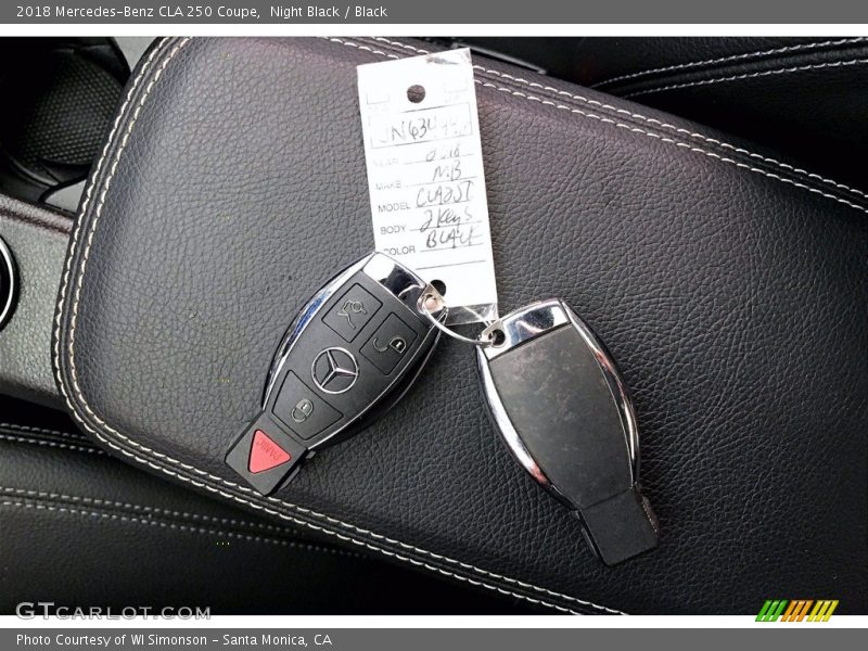Night Black / Black 2018 Mercedes-Benz CLA 250 Coupe