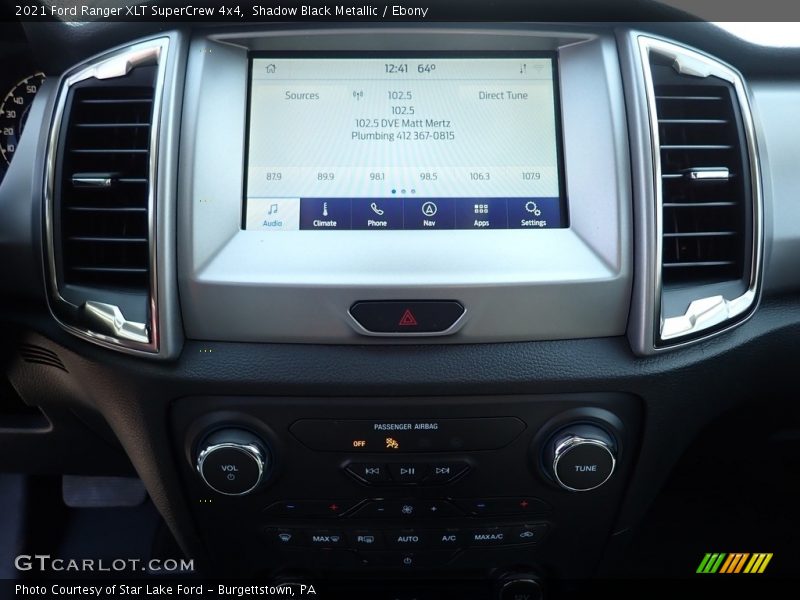 Shadow Black Metallic / Ebony 2021 Ford Ranger XLT SuperCrew 4x4