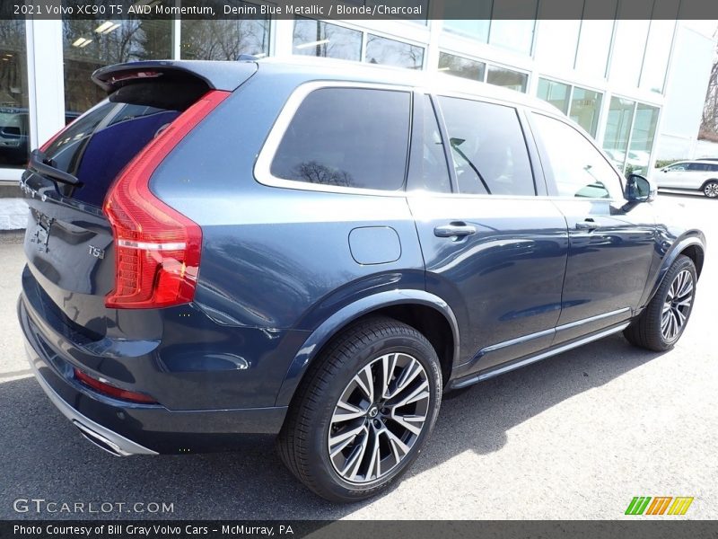 Denim Blue Metallic / Blonde/Charcoal 2021 Volvo XC90 T5 AWD Momentum