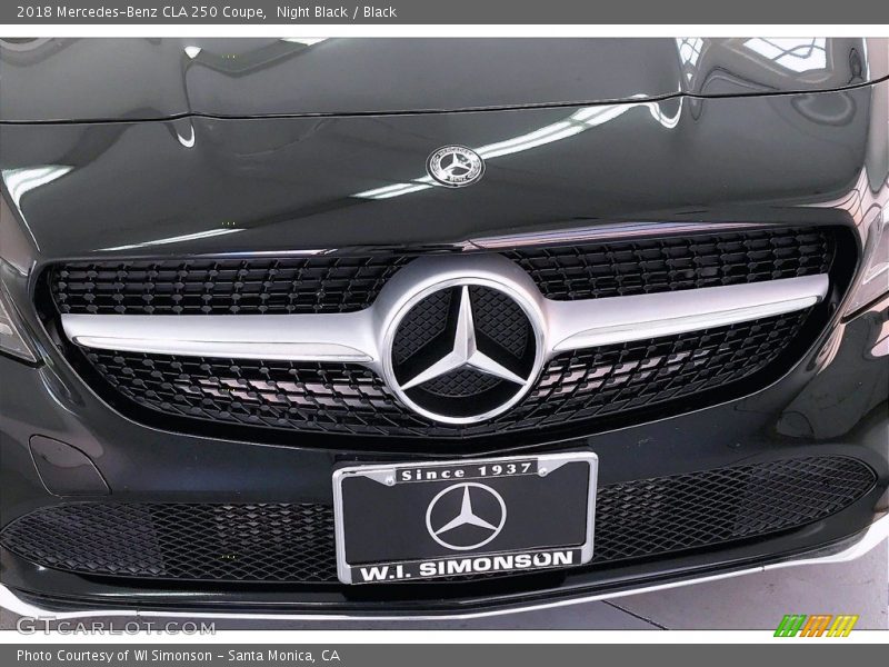 Night Black / Black 2018 Mercedes-Benz CLA 250 Coupe