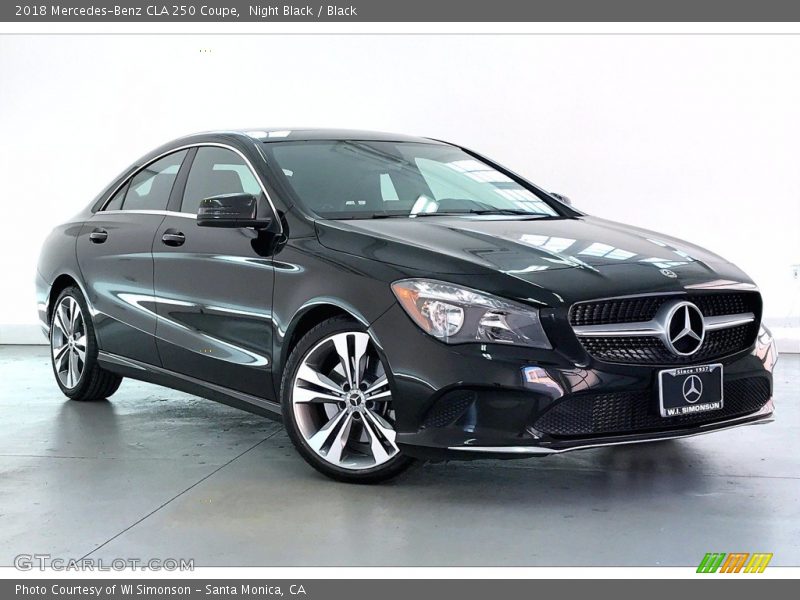 Night Black / Black 2018 Mercedes-Benz CLA 250 Coupe
