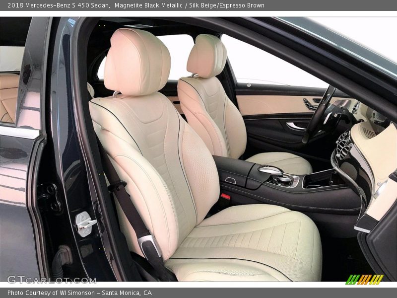 Magnetite Black Metallic / Silk Beige/Espresso Brown 2018 Mercedes-Benz S 450 Sedan